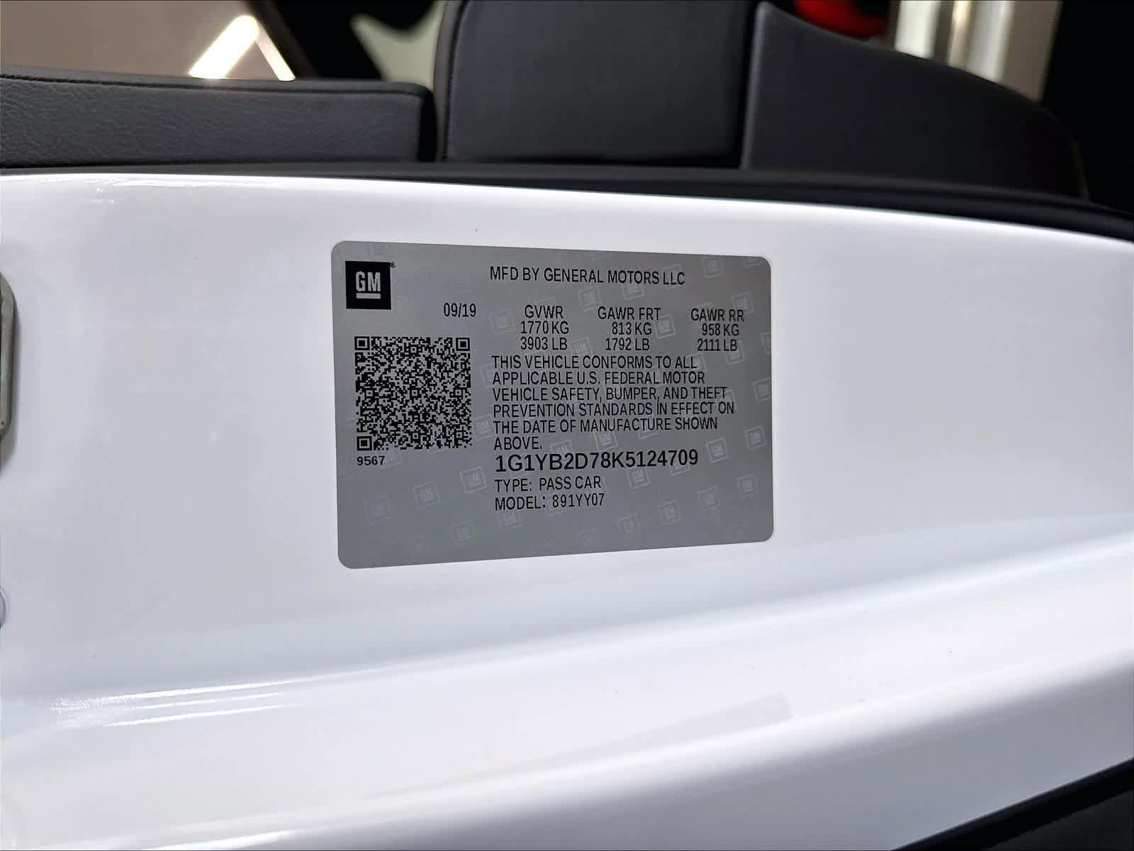 Used 2019 Chevrolet Corvette Stingray Coupe w/ Battery Protection Package RWD image 32