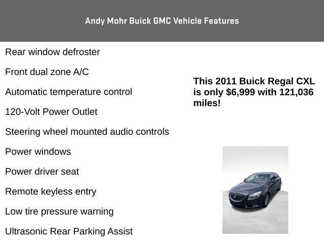 Used 2011 Buick Regal CXL w/ RL3 Preferred Equipment Group FWD image 8