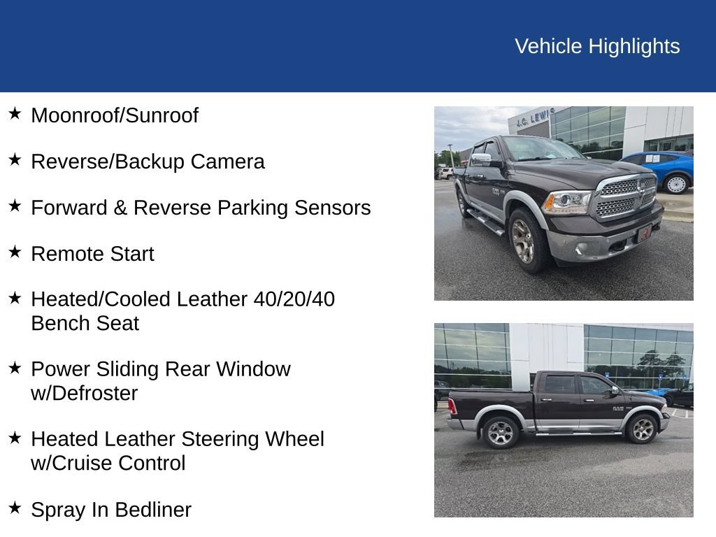 Used 2016 RAM 1500 Laramie w/ Convenience Group RWD image 14