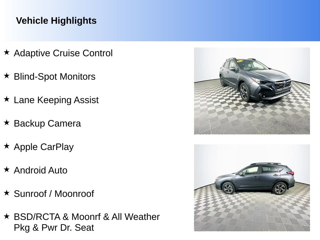 Certified 2024 Subaru Crosstrek 2.0i Premium AWD/4WD image 2