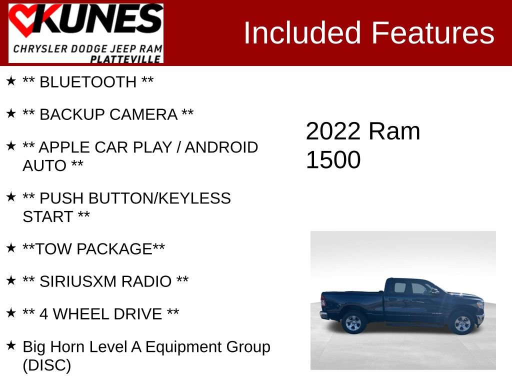 Used 2022 RAM 1500 Big Horn video 2