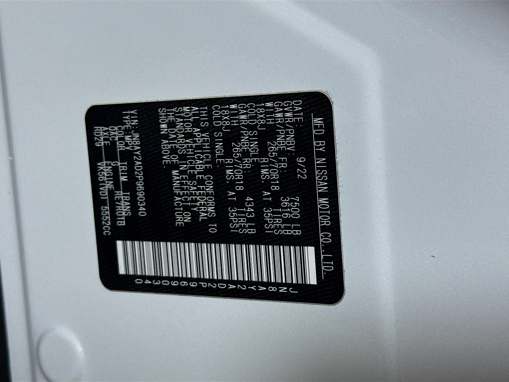 Used 2023 Nissan Armada SV w/ Cargo Package image 39