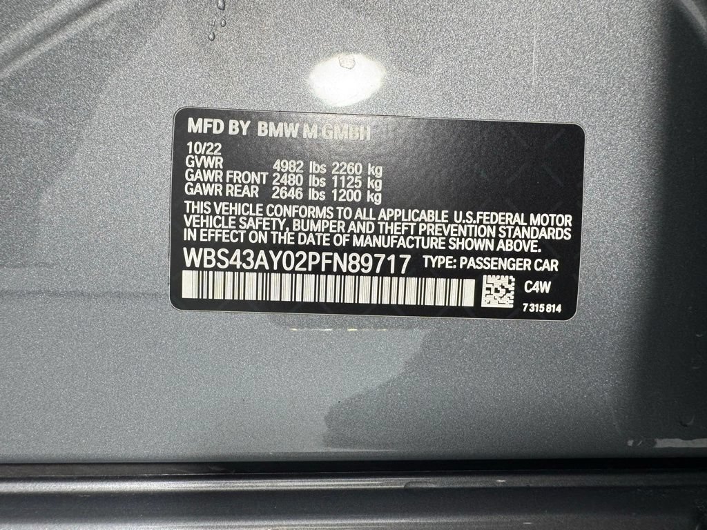 Certified 2023 BMW M3 Competition w/ Executive Package AWD/4WD image 11
