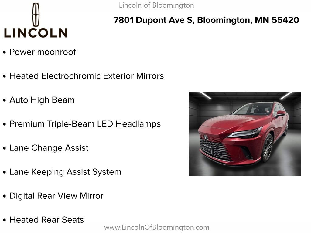 Used 2024 Lexus RX 450h AWD w/ Convenience Package image 9