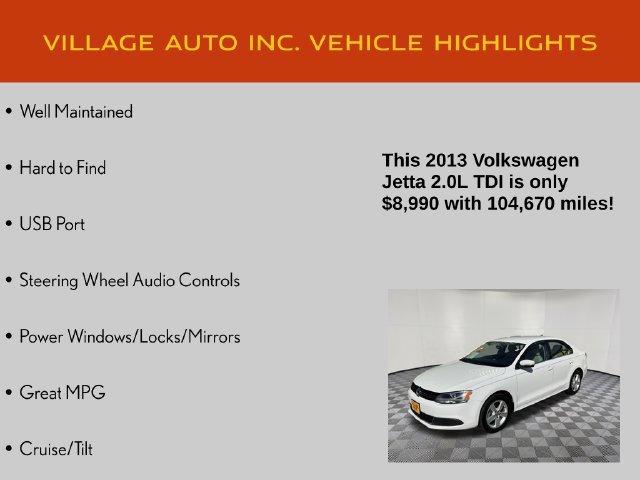 Used 2013 Volkswagen Jetta TDI FWD image 7