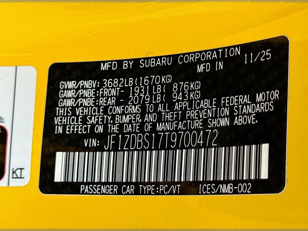 New 2026 Subaru BRZ tS image 40