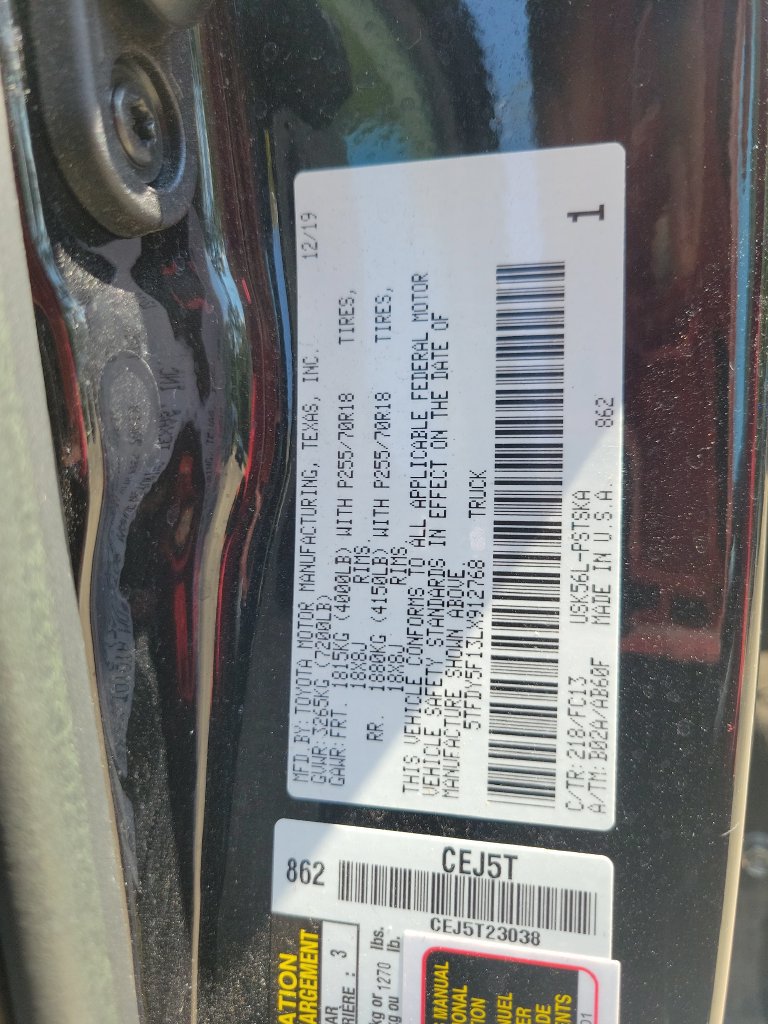 Certified 2020 Toyota Tundra SR5 w/ SR5 Upgrade Package AWD/4WD image 35