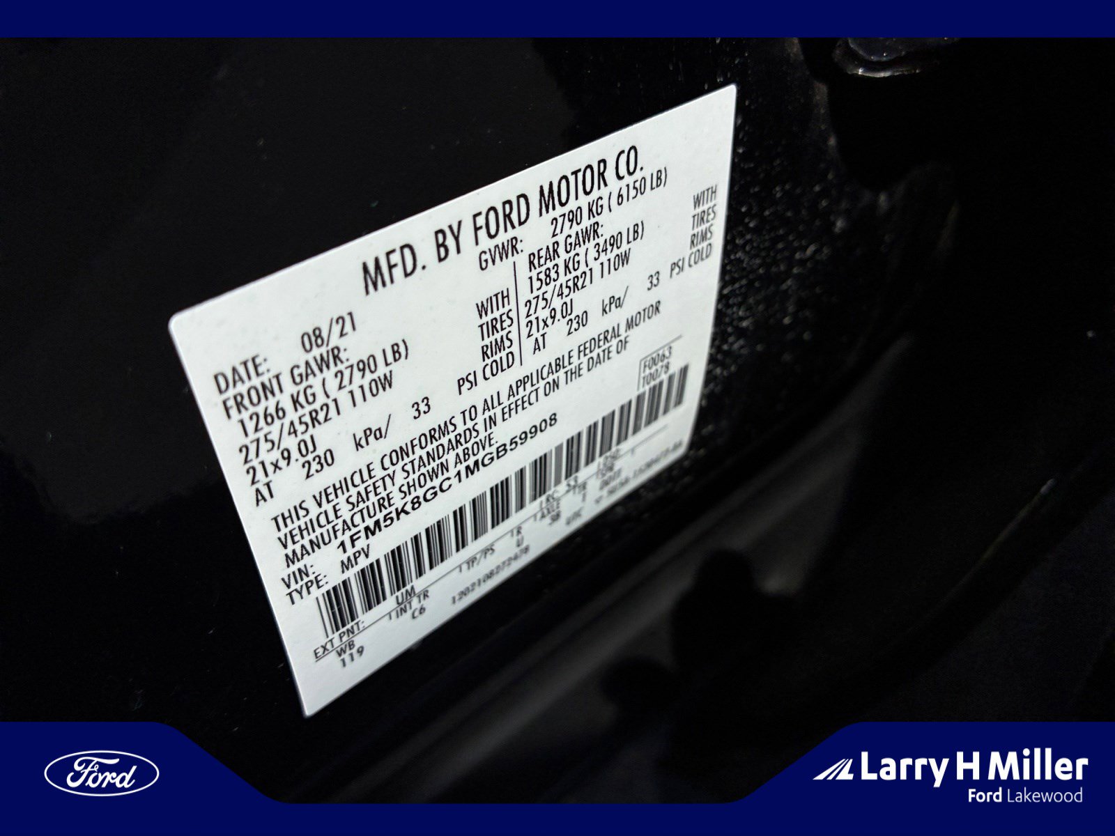 Used 2021 Ford Explorer ST w/ Equipment Group 401A AWD/4WD image 25
