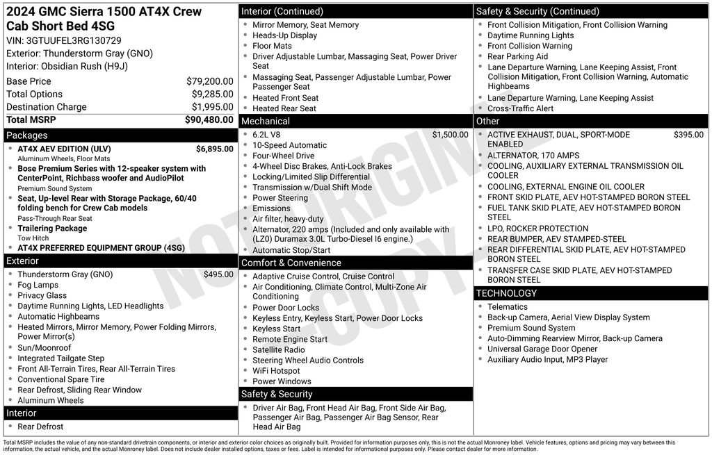 Used 2024 GMC Sierra 1500 AT4X w/ AT4X AEV Edition image 42