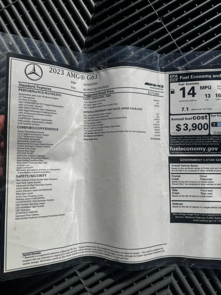 Used 2023 Mercedes-Benz G 63 AMG 4MATIC image 44