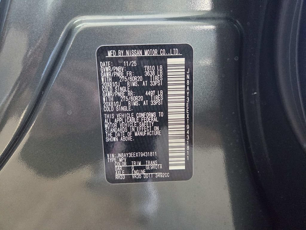 New 2026 Nissan Armada Platinum AWD/4WD image 29