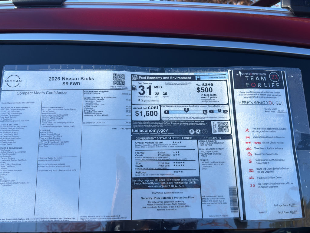 New 2026 Nissan Kicks SR w/ Cold Weather Package image 12