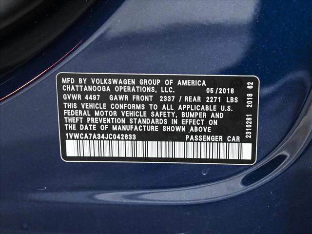Used 2018 Volkswagen Passat 2.0T SEL Premium image 25