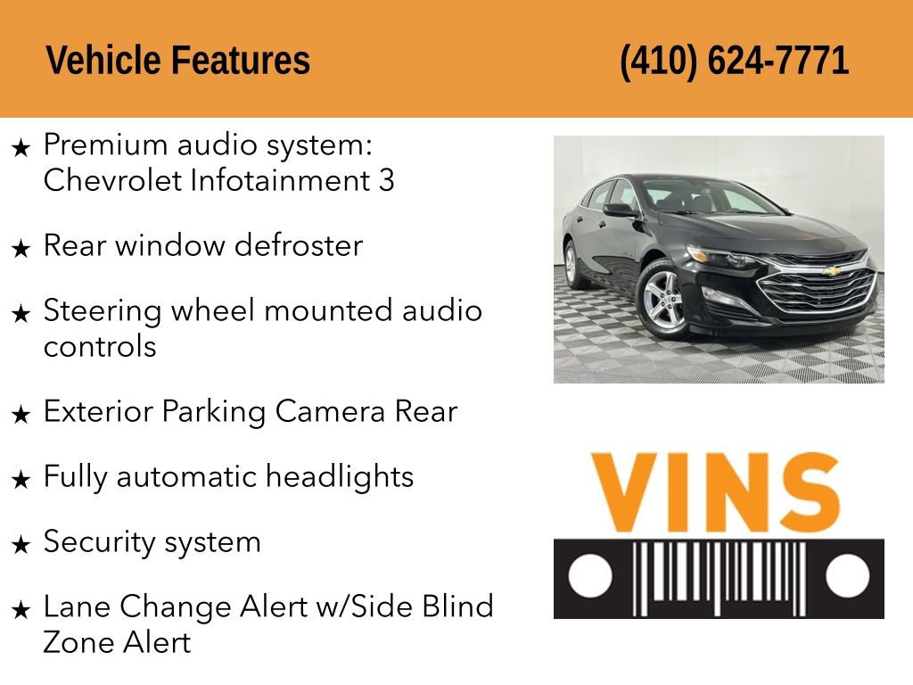 Used 2025 Chevrolet Malibu LS w/ LPO, Floor Liner Package image 5