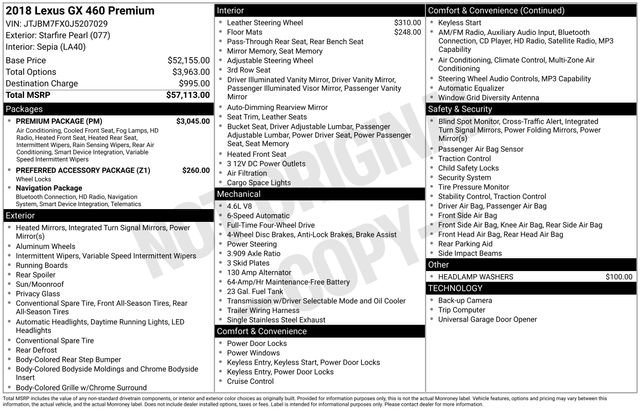 Used 2018 Lexus GX 460 Premium w/ Premium Package image 37