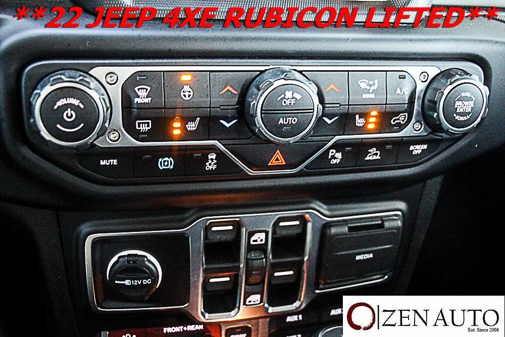 Used 2022 Jeep Wrangler Unlimited Rubicon 4xe w/ Cold Weather Group image 24