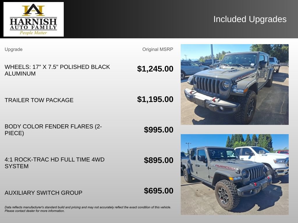 Used 2023 Jeep Gladiator Rubicon w/ LED Lighting Group AWD/4WD image 8