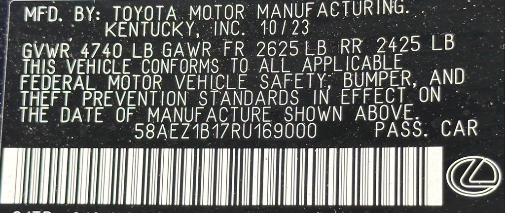 Used 2024 Lexus ES 350 w/ Accessory Package (Z1) FWD image 39