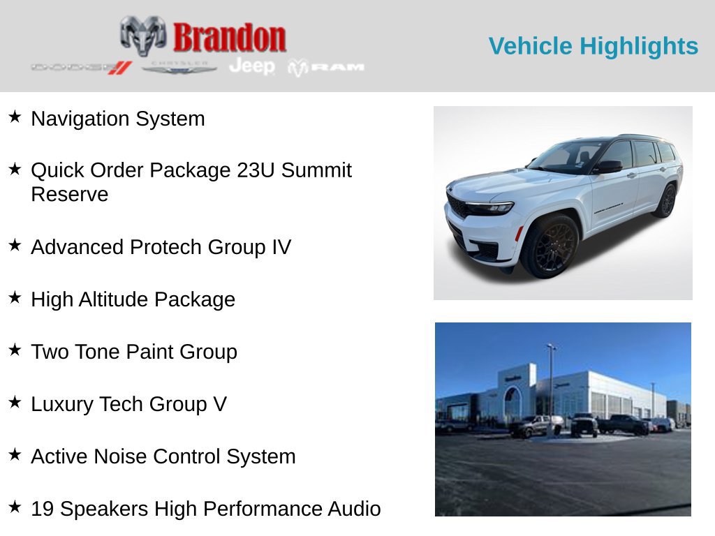 Used 2024 Jeep Grand Cherokee L Summit AWD/4WD image 2