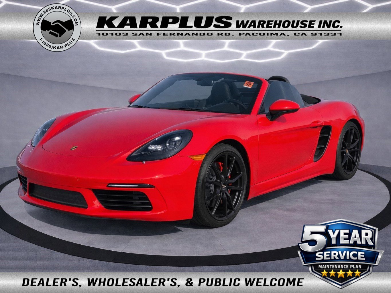 Used 2020 Porsche 718 Boxster S w/ Sport Chrono Package RWD image 1