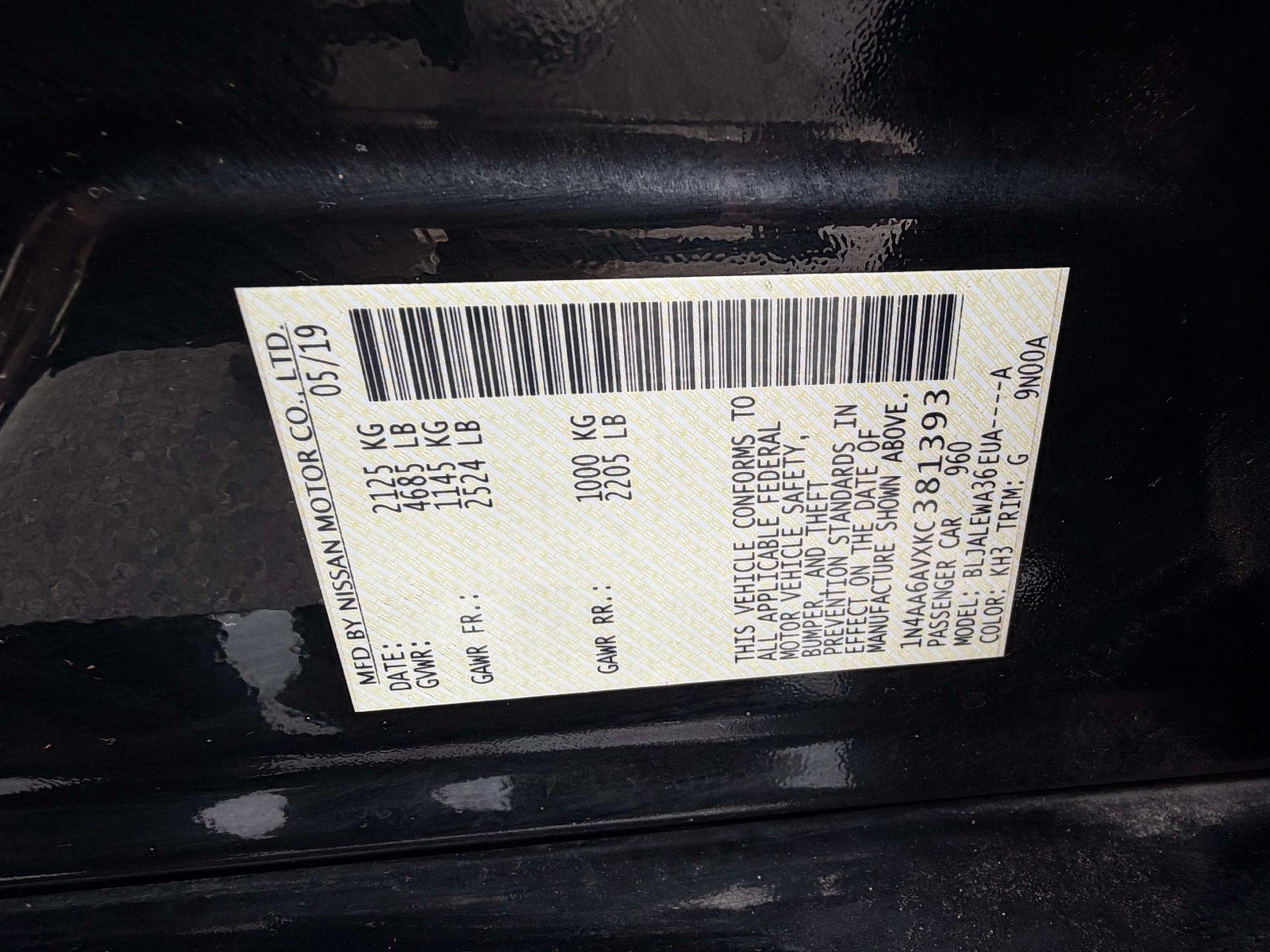 Used 2019 Nissan Maxima 3.5 SL w/ Floor Mat Group FWD image 34