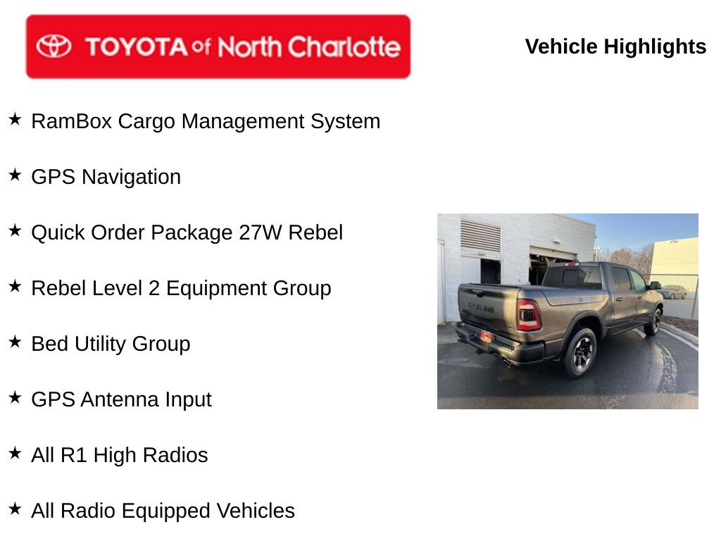 Used 2022 RAM 1500 Rebel w/ Rebel Level 2 Equipment Group image 5