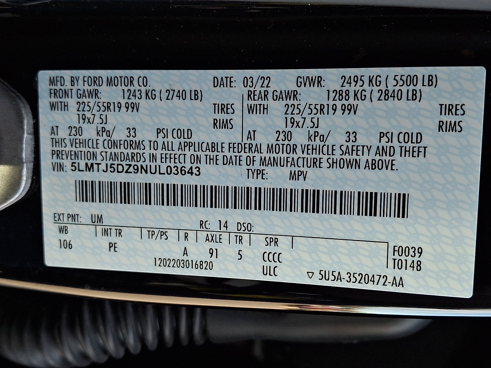 Certified 2022 Lincoln Corsair Grand Touring w/ Elements Technology Bundle image 28