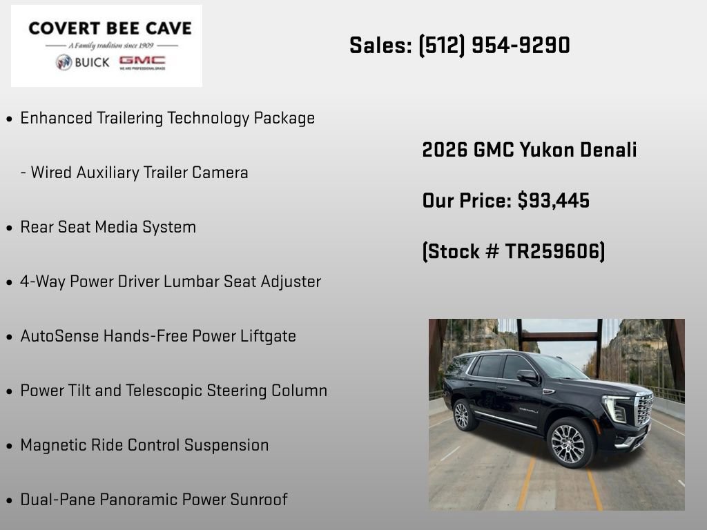 New 2026 GMC Yukon Denali w/ Denali Reserve Package RWD image 36