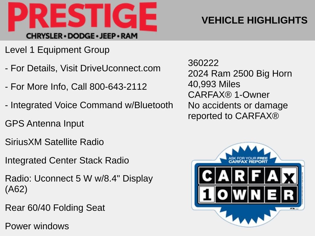Used 2024 RAM 2500 Big Horn AWD/4WD image 10