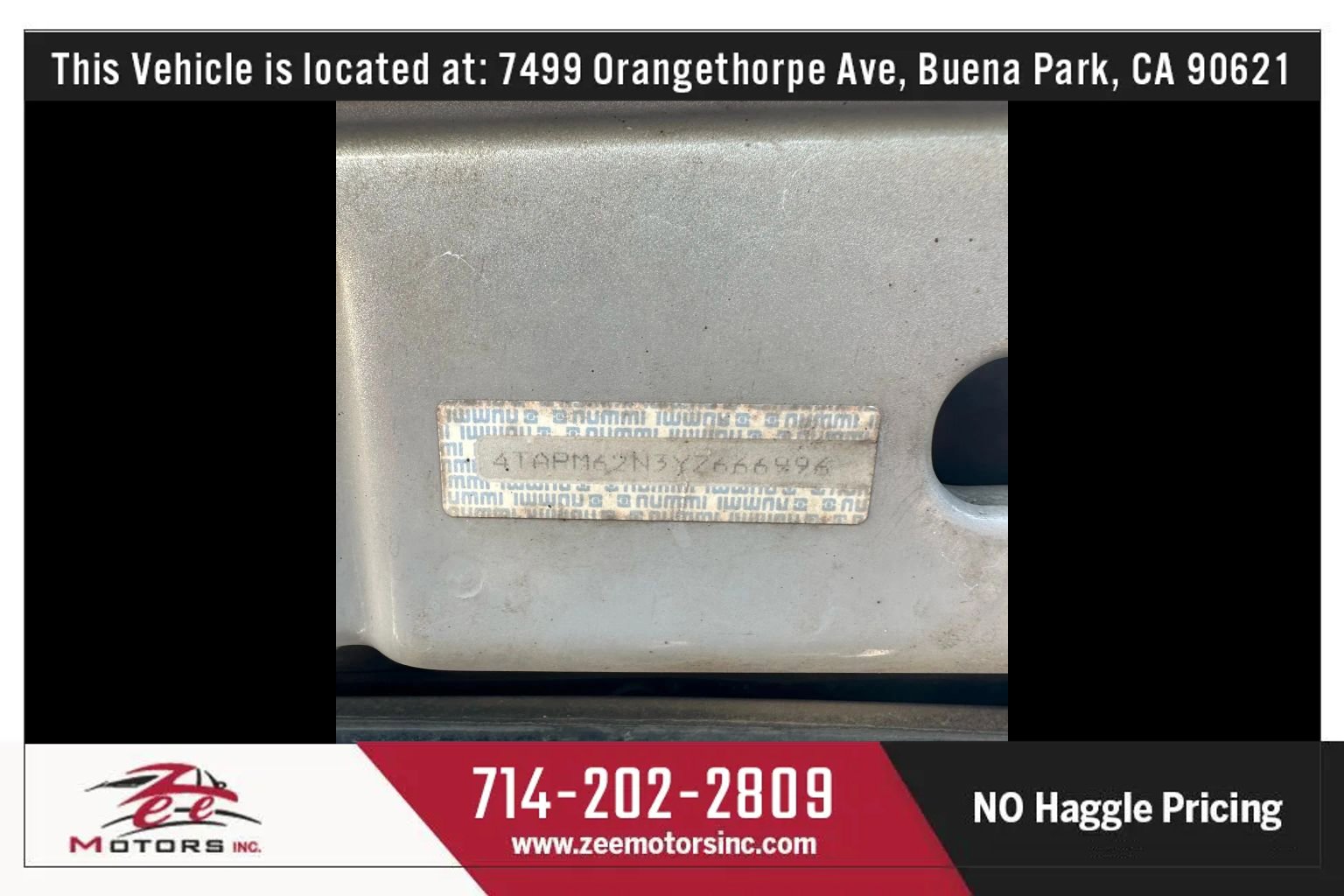 Used 2000 Toyota Tacoma 4x4 Regular Cab image 38