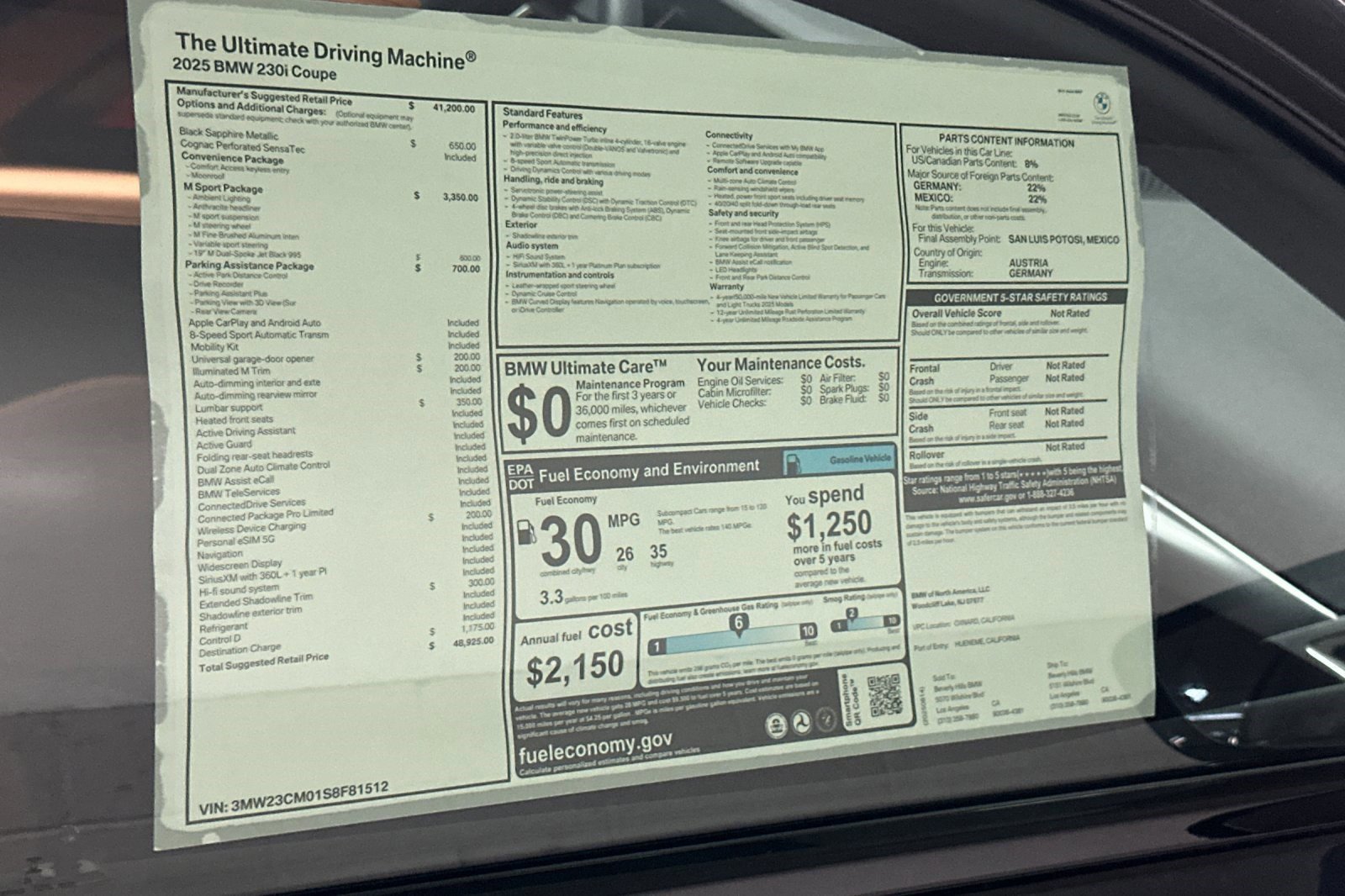 Used 2025 BMW 230i Coupe w/ M Sport Package image 27