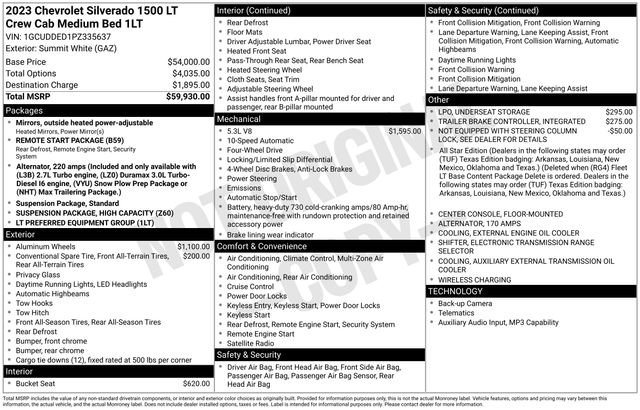 Used 2023 Chevrolet Silverado 1500 LT AWD/4WD image 30