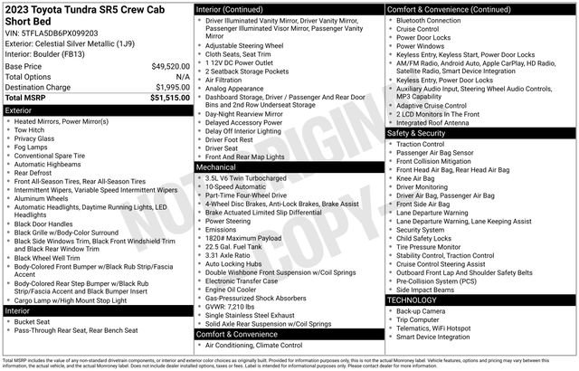 Used 2023 Toyota Tundra SR5 AWD/4WD image 38