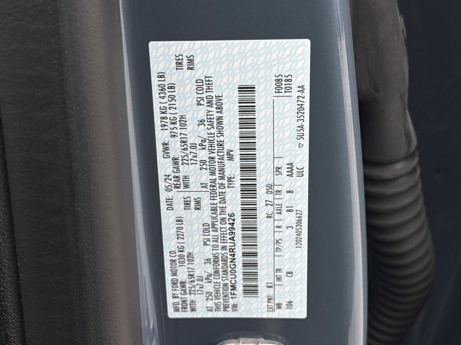 Used 2024 Ford Escape Active image 31