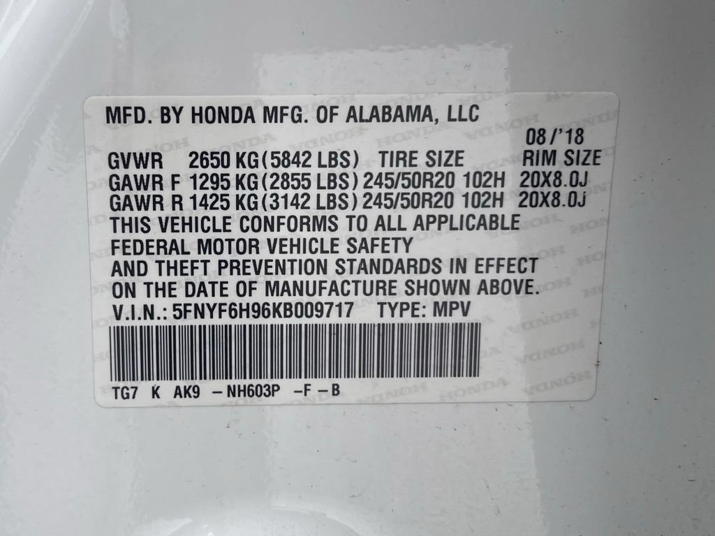 Used 2019 Honda Pilot Touring image 13