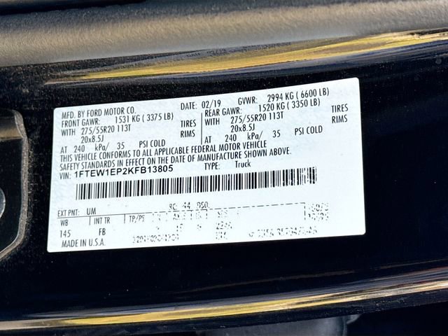 Used 2019 Ford F150 XLT w/ Equipment Group 302A Luxury image 32