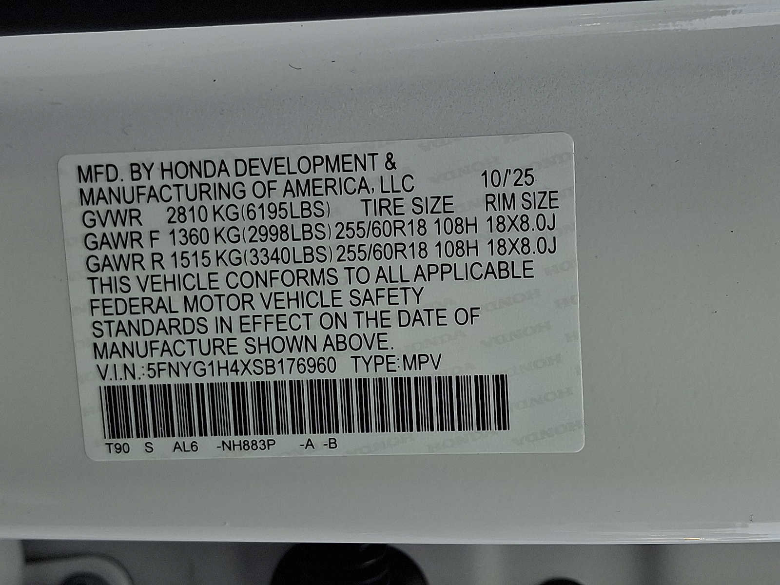 New 2025 Honda Pilot EX-L image 11