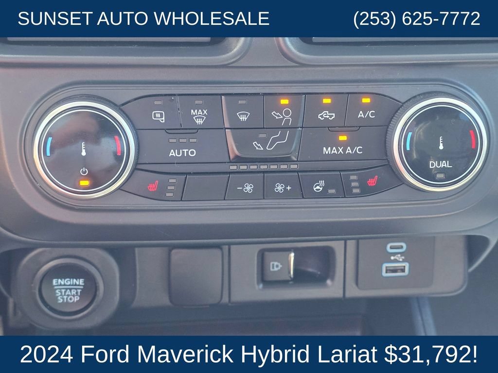 Used 2024 Ford Maverick Lariat w/ Black Appearance Package FWD image 37