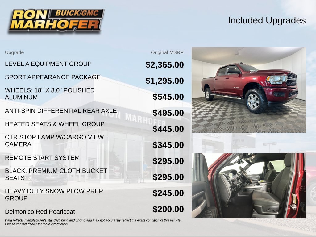 Used 2022 RAM 2500 Big Horn w/ Level A Equipment Group AWD/4WD image 6