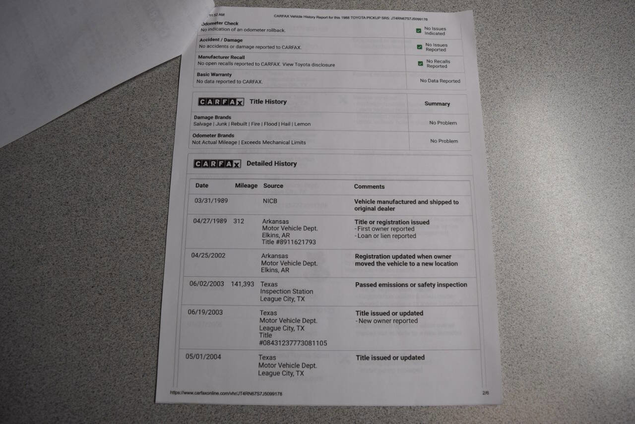 Used 1988 Toyota Pickup SR5 image 95