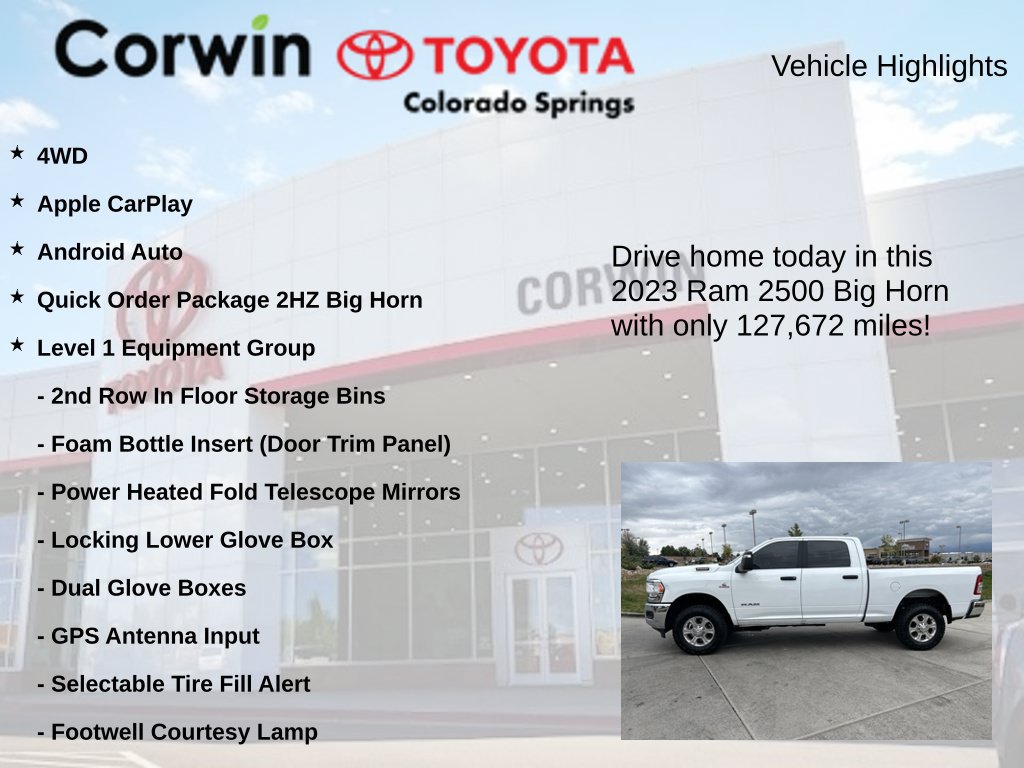 Used 2023 RAM 2500 Big Horn w/ Level 1 Equipment Group AWD/4WD image 7