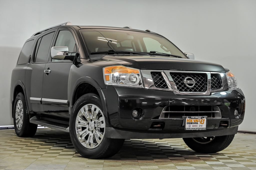 Used 2015 Nissan Armada Platinum w/ 2nd Row Captain Seat Package AWD/4WD image 1