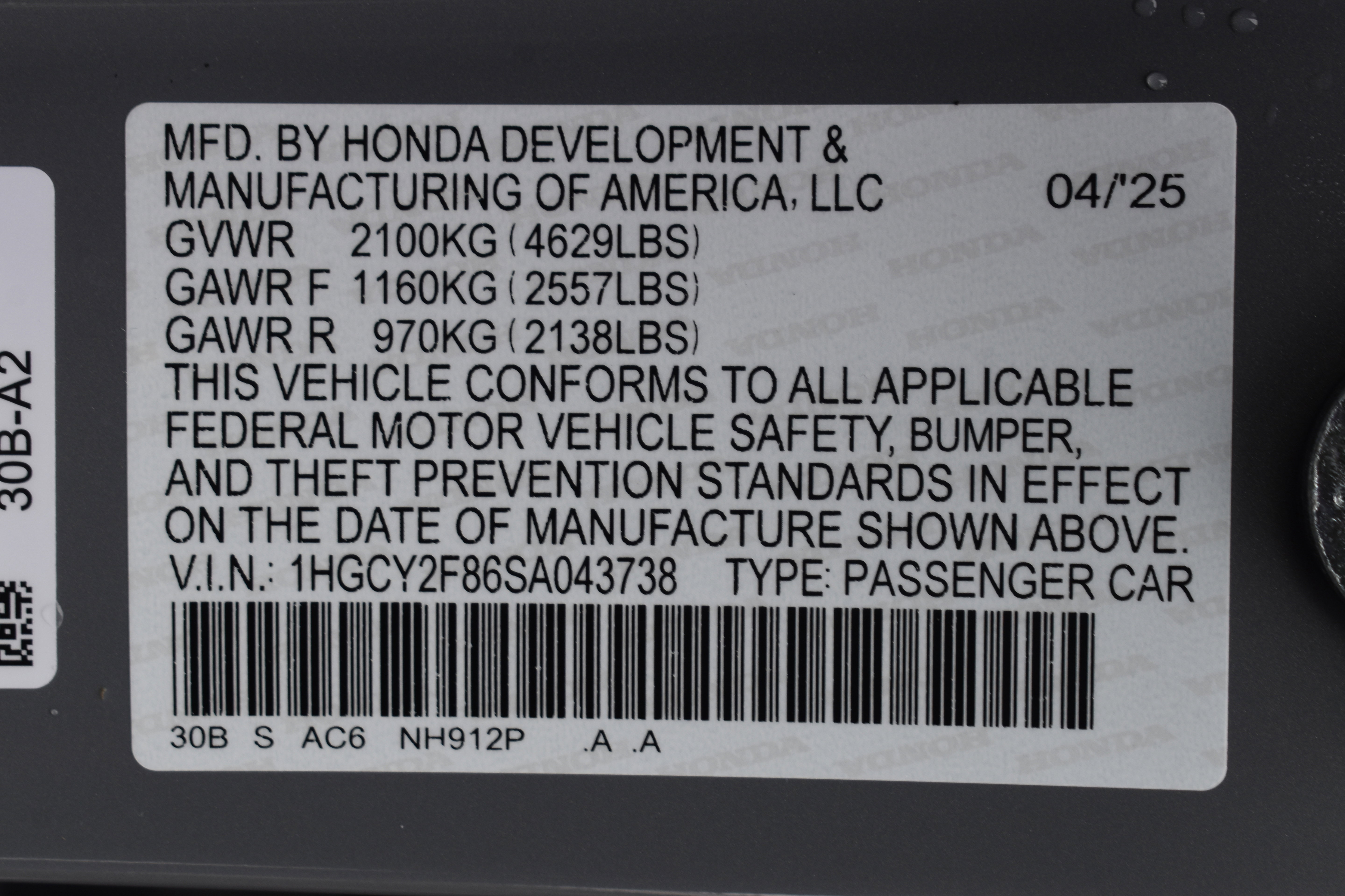 Certified 2025 Honda Accord Touring image 43