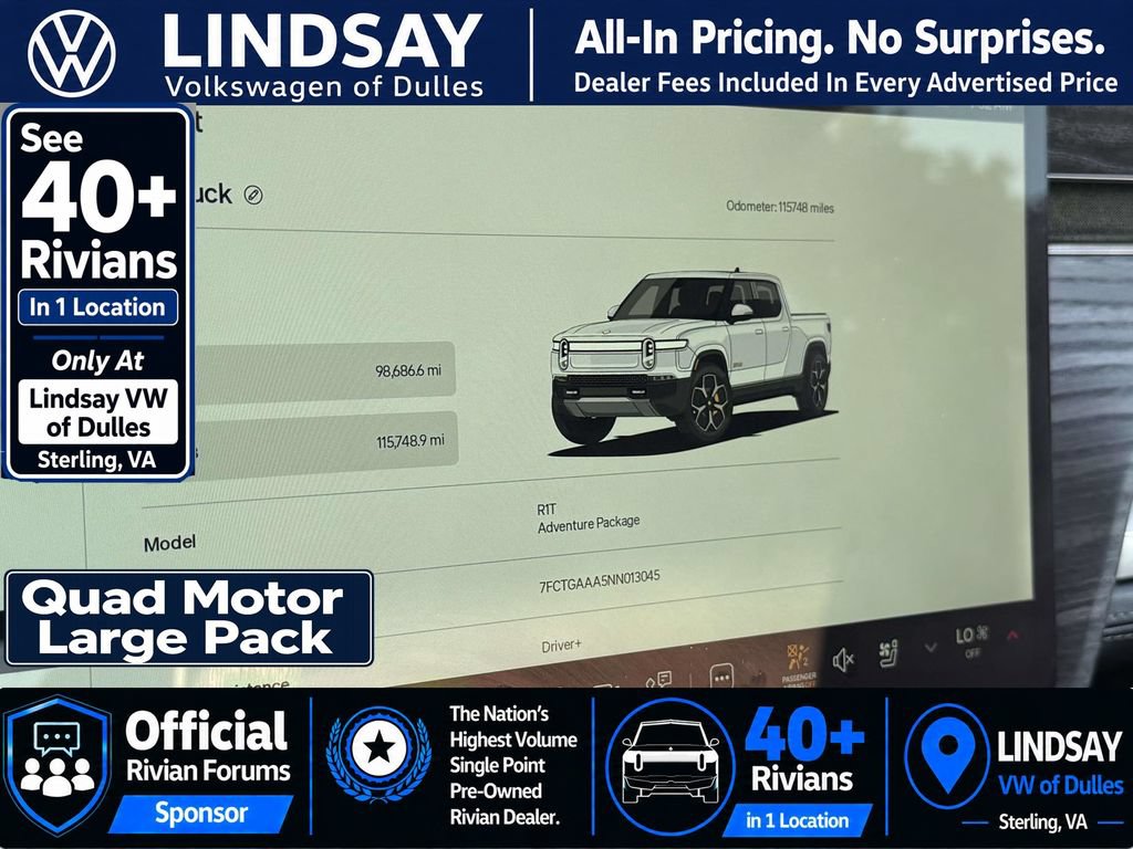 Used 2022 Rivian R1T Adventure AWD/4WD image 20