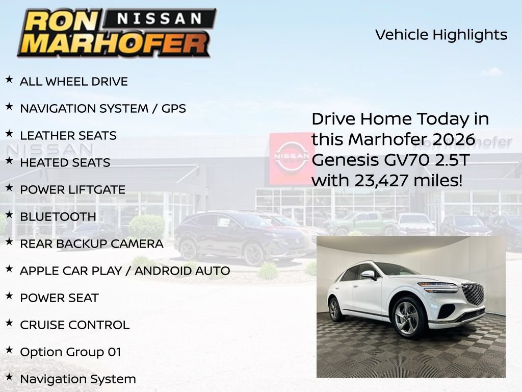 Used 2026 Genesis GV70 2.5T AWD/4WD image 14