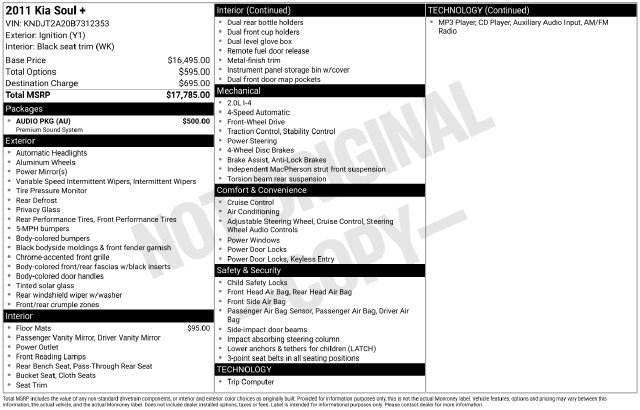 Used 2011 Kia Soul + w/ Audio Pkg FWD image 7