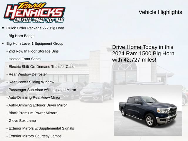 Used 2024 RAM 1500 Big Horn AWD/4WD image 4