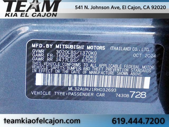 Used 2024 Mitsubishi Mirage ES image 32