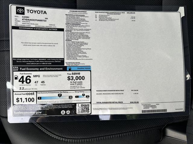 Certified 2026 Toyota Camry XSE FWD image 25