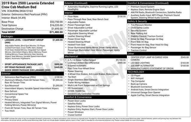 Used 2019 RAM 2500 Laramie image 36